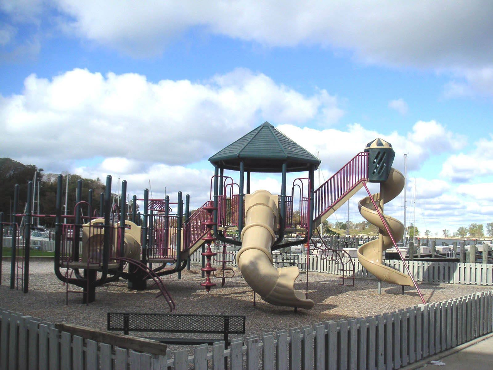 The children's playground at Eldean Shipyard