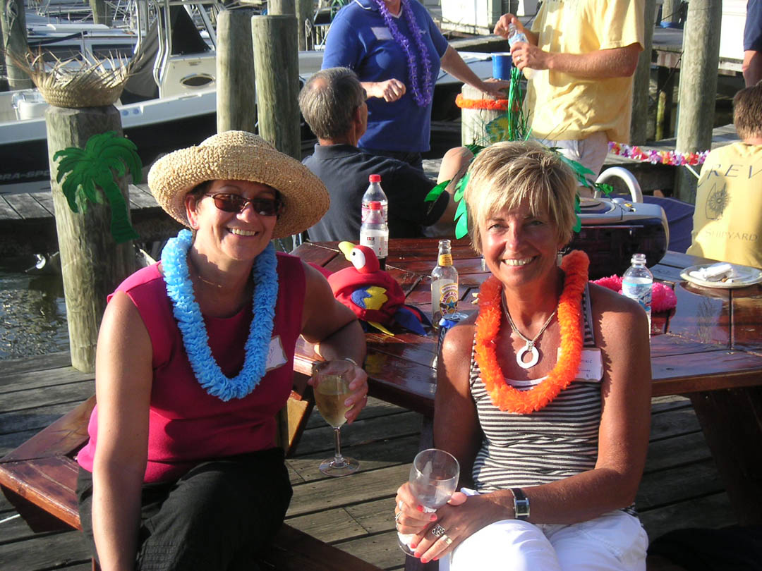 A toast on the docks at Eldean Shipyard